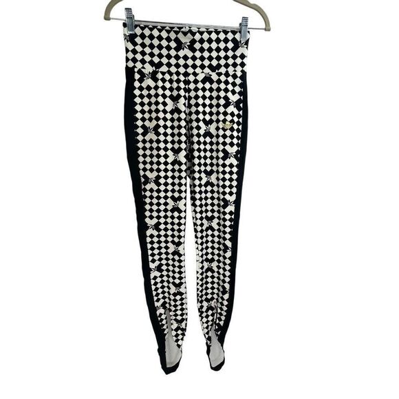 Adidas Ski Chic Allover Print Women's Original Stirrup Tight Leggings Size S New - Picture 4 of 11